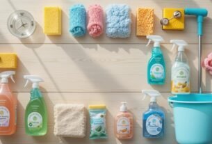 kit de limpeza para casa